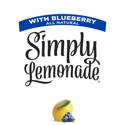 Simply® Lemonade with Blueberry All Natural, 52 Fl Oz Bottle - 4PACK