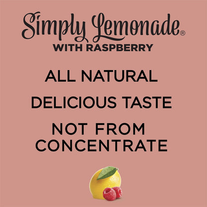 Simply® Lemonade with Raspberry All Natural, 52 Fl Oz Bottle - 4PACK