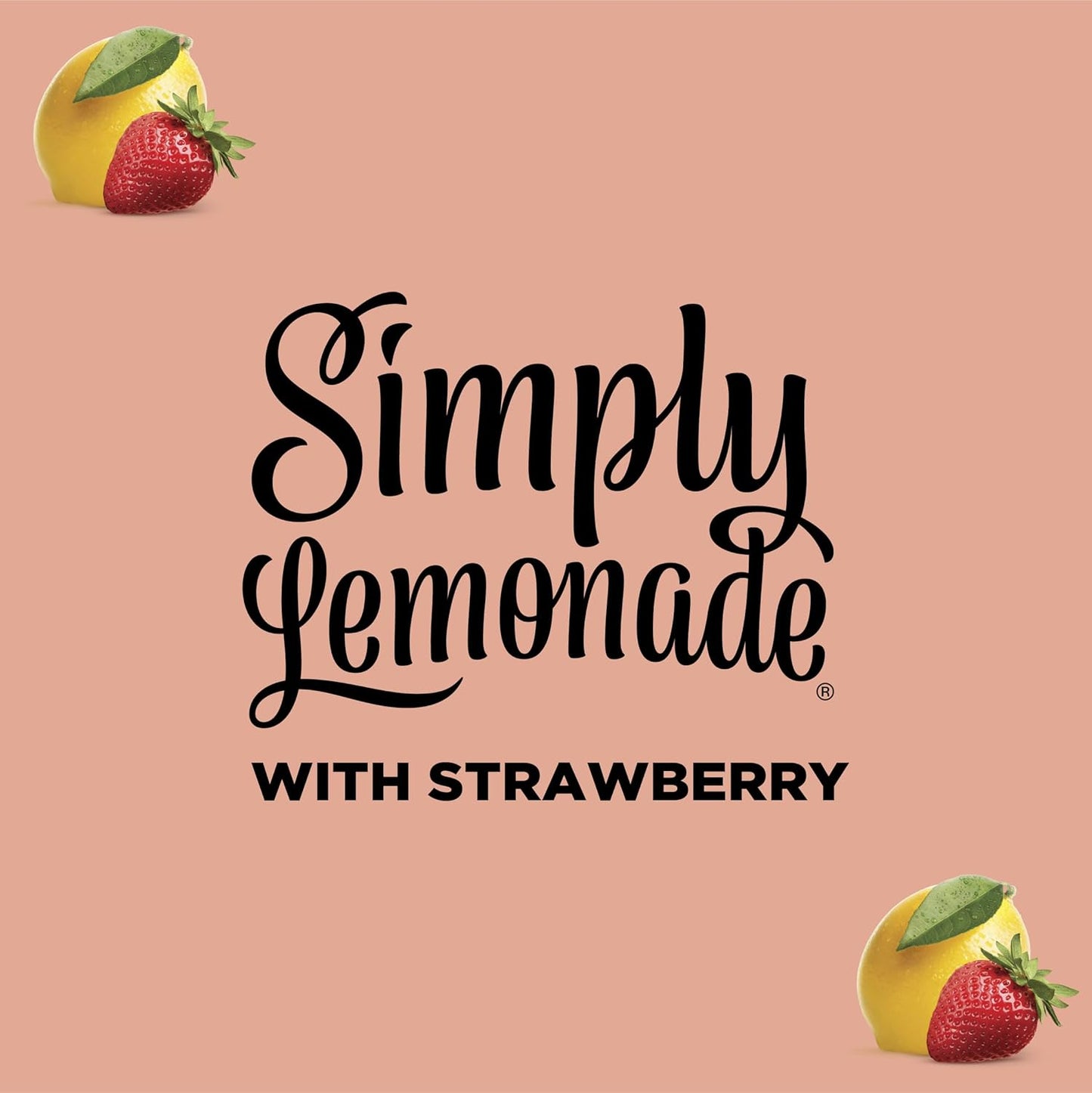 Simply® Lemonade with Strawberry, 52 Fl Oz Bottle - 4PACK