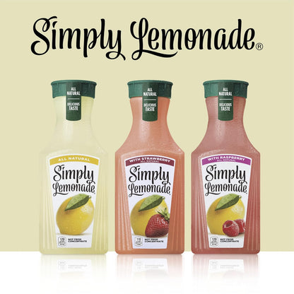 Simply® Lemonade with Strawberry, 52 Fl Oz Bottle - 4PACK